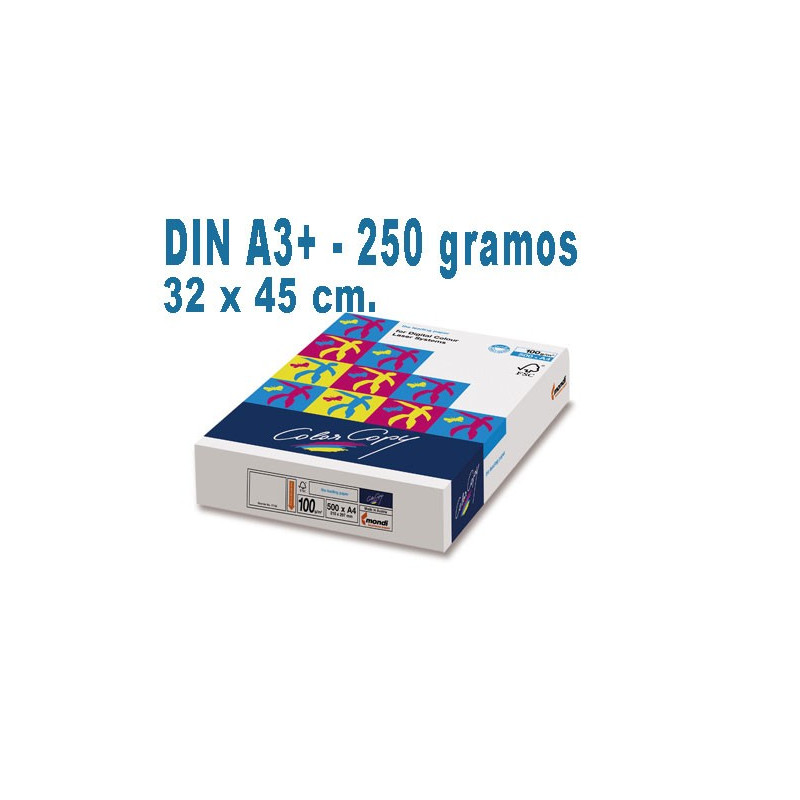Papel Color Copy DIN A-3 PLUS de 250 grs. (Paq. 125 hojas)