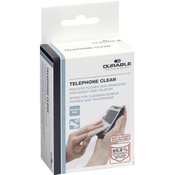 Caja de 10 toallitas TelephoneClean para limpieza de teléfonos