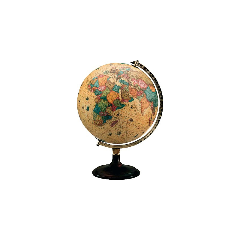 Esfera Voyager con iluminación cartografía antigua