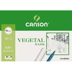 Bloc de papel vegetal Canson de 50 hojas  A4+