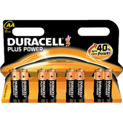 Blister de pilas Duracell AA LR6 pack 8 u.