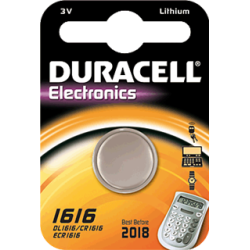Packde 1 pila de boton Duracell CR1616