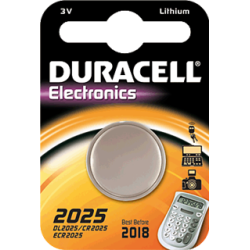 Packde 1 pila de boton Duracell CR2025