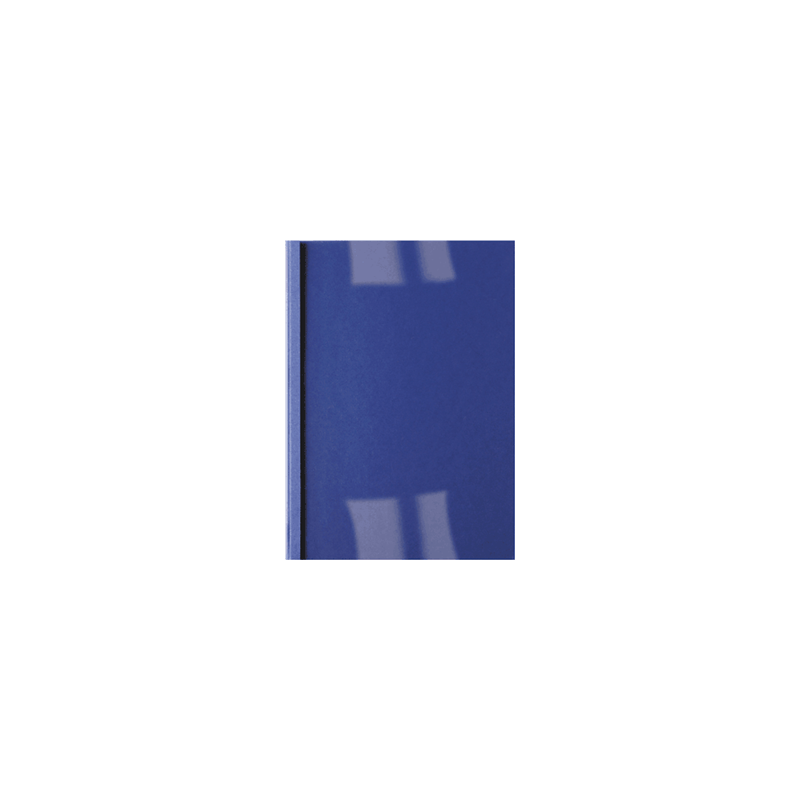 Caja de100 carpetas térmicas simil piel loma 1.5 mm azul
