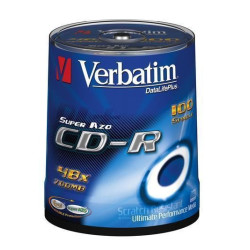 PACK DE 100 CD-R VERBATIM 52 x 700 MB SPINDLE