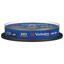 PACK DE 10 CD-R VERBATIM 52x 700 MB SPINDLE