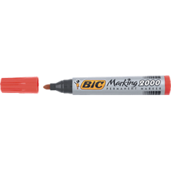 Marcador permanente BIC Marking 2000 punta conica rojo
