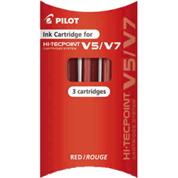 Recambio roller Pilot V5 recargable rojo