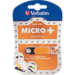 Memoria USB Micro Plus Naranja 8 GB