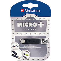 Memoria USB Micro Plus negro 8 GB