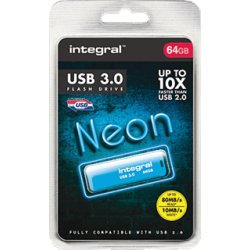 Memoria USB Neon 64 GB Azul