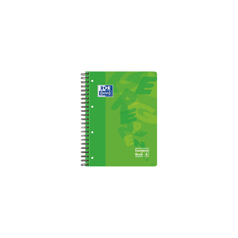 Cuaderno OXFORD microperforado con tapa de plástico, tamaño A4+ cuadricula 5 mm.