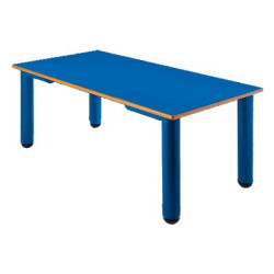 Mesa rectangular infantil de 52 cm. de altura en color azul