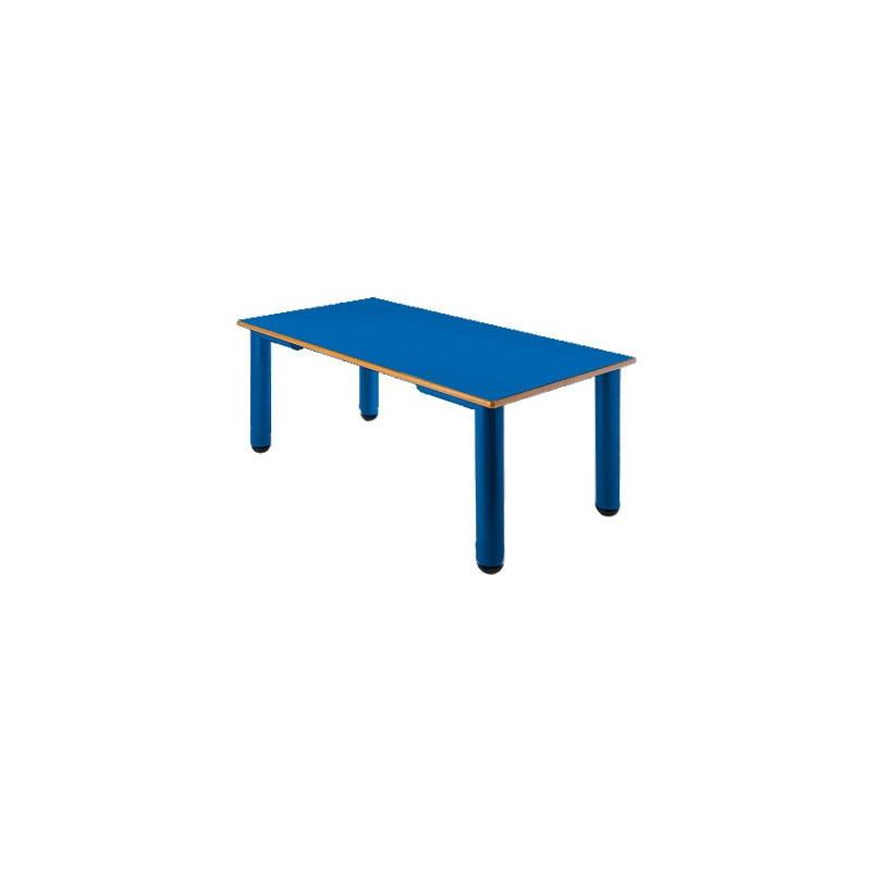 Mesa rectangular infantil de 52 cm. de altura en color azul