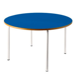 Mesa circular escolar color azul preescolar altura de 54 cm