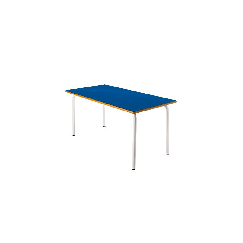 Mesa rectangular escolar color azul preescolar altura de 54 cm