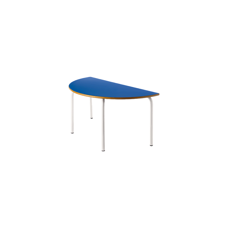 Mesa semicircular escolar color azul preescolar altura de 54 cm