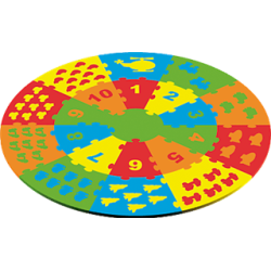 Puzzle círculo goma eva