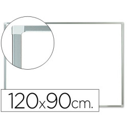 Pizarra blanca lacada magnética de 120 x 90 cm.