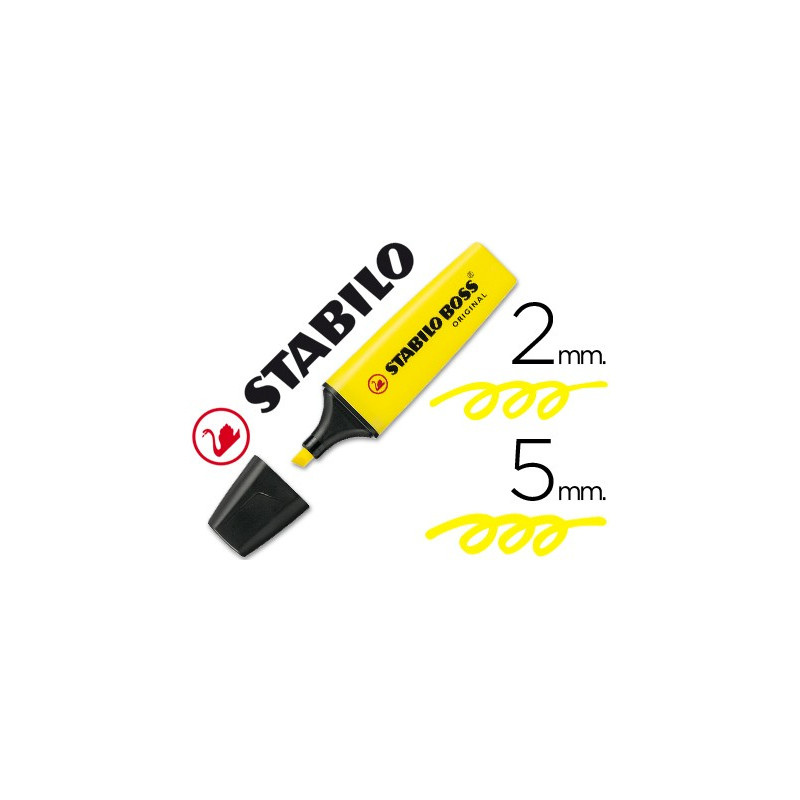 Marcador fluor Stabilo Boss amarillo