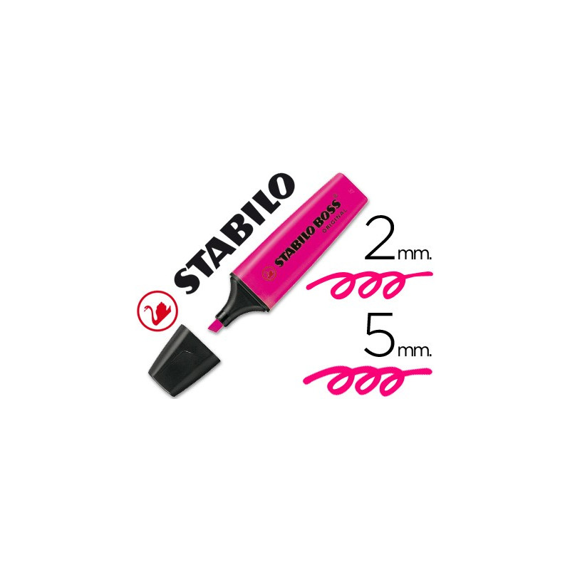 Marcador fluor Stabilo Boss rosa