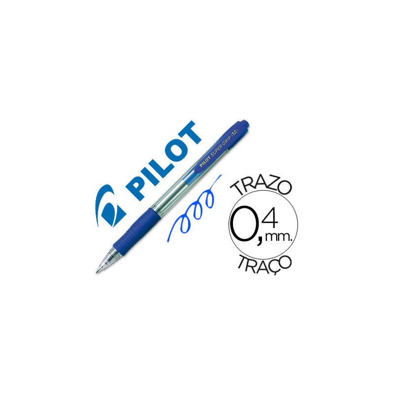 Boligrafo PILOT Super Grip azul