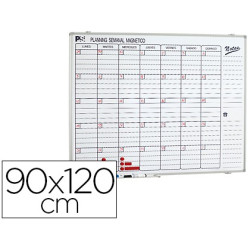 Planning Magnético Semanal/Mensual 90 x 120 cm.