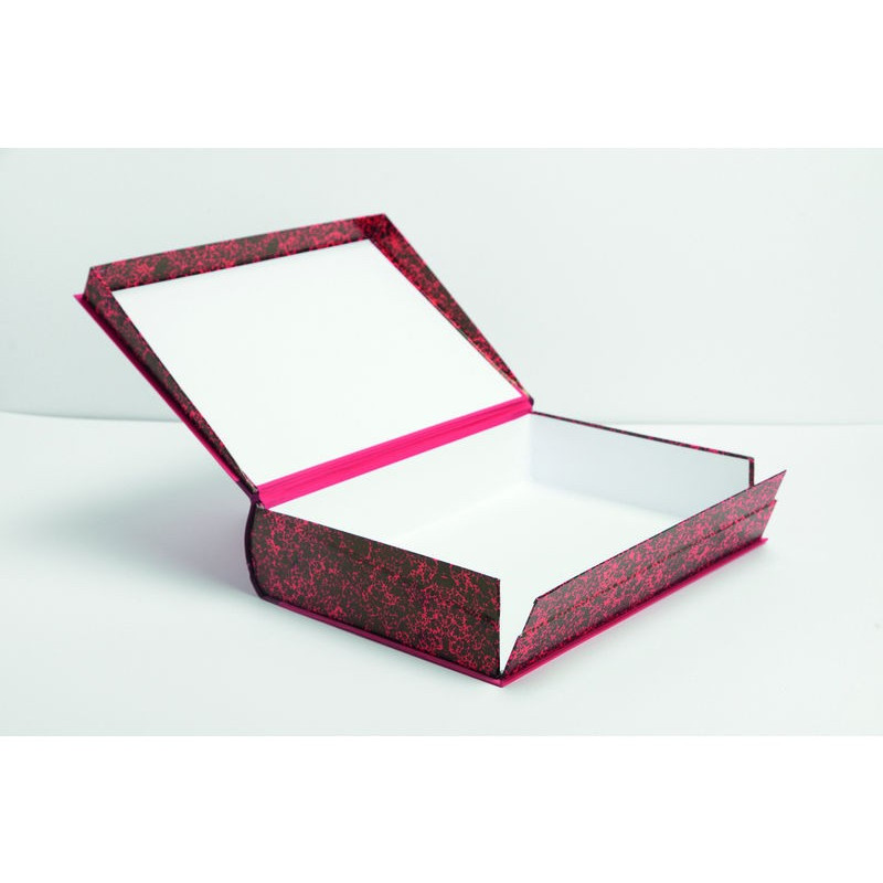 Caja con forma de libro, lomo de símil piel tamaño folio - Material de  Oficina