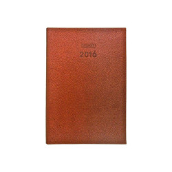  Agenda 2016 INGRAF ATENAS semana vista (17x24 cm) marrón