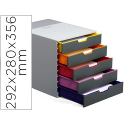  Modulo varicolor 5 cajones para formato A4 y folio