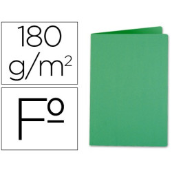 Subcarpeta de cartulina 180 Folio Verde (50 uds.)