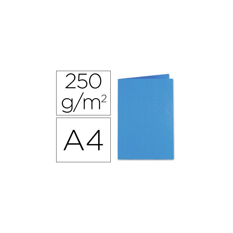 Subcarpetas de 250 grs. tamaño folio color Azul (100 unds)