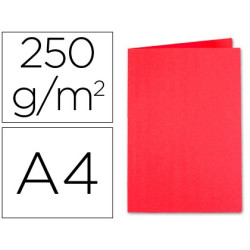 Subcarpetas de 250 grs. tamaño A-4 color Rojo (100 unds.)
