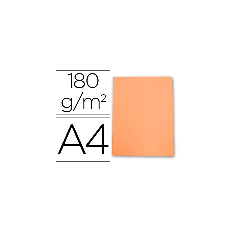 Subcarpetas de archivo 180 grs. A-4 Naranja pastel