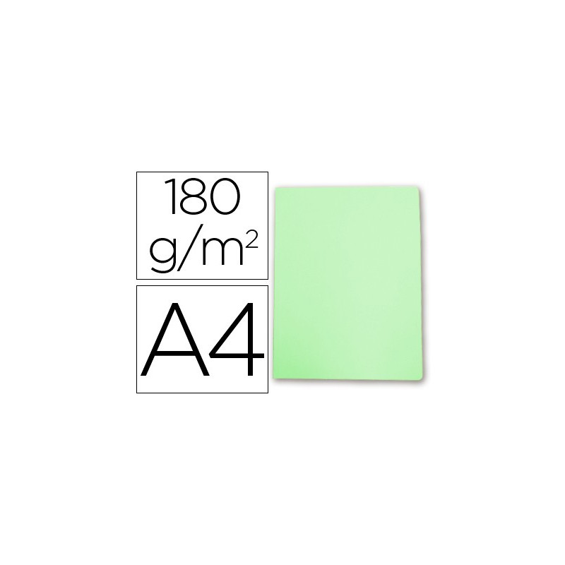 Subcarpetas de archivo 180 grs. A-4 Verde pastel