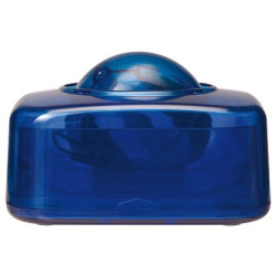 Portaclips con bola dispensadora de clips color azul