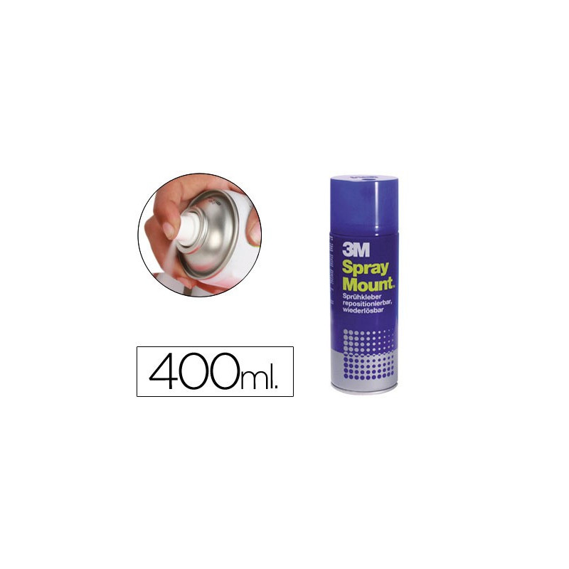 Adhesivo 3M Spray Mount de 400 Ml.(Adhesivo reposicionable)
