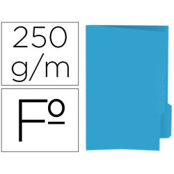 50 Subcarpetas de archivo Folio con pestaña a la derecha, azules