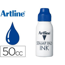 Tinta para sellos y tampones Artline color Azul
