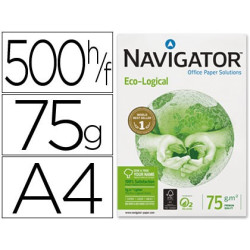  PAPEL NAVIGATOR  ECOLOGICAL A-4 75 grs. (LOTE 10 Cajas)