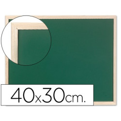  Pizarra verde con marco de madera de 40 x 30 cm.