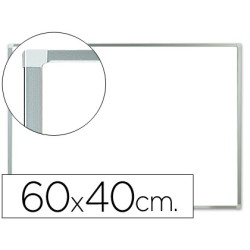  Pizarra blanca melaminada con marco de aluminio de  40 x 60 cm