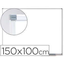 Pizarra blanca magnética de acero vitrificado (100 x 150 cm)