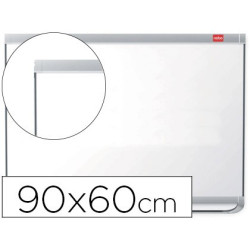 Pizarra blanca magnética con marco de aluminio de  60 x 90 cm.