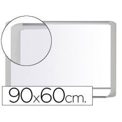 Pizarra blanca vitrificada magnética de 90 x 60 cm.
