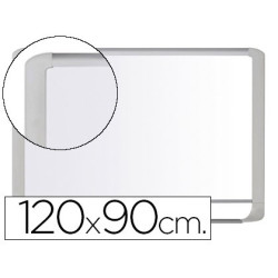 Pizarra blanca vitrificada magnética de 120 x 90 cm.