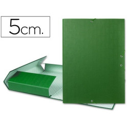 Carpeta de proyectos folio con lomo de 50 mm color verde