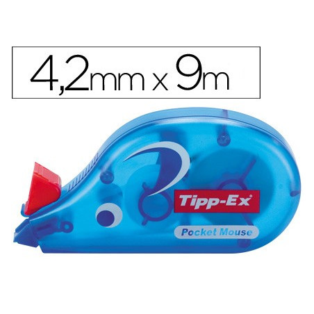 TIPP-EX Cinta correctora Soft grip Aplicacion frontal 4,2 mm x 10
