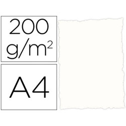 Papel pergamino A4 rústico color blanco