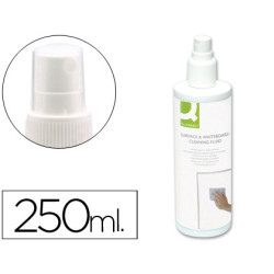 Spray limpiador para pizarras blancas de 250 ml.